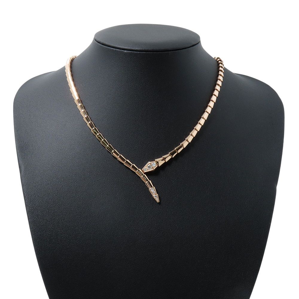 Bvlgari Necklace 0.41Ct K18Pg L 357864