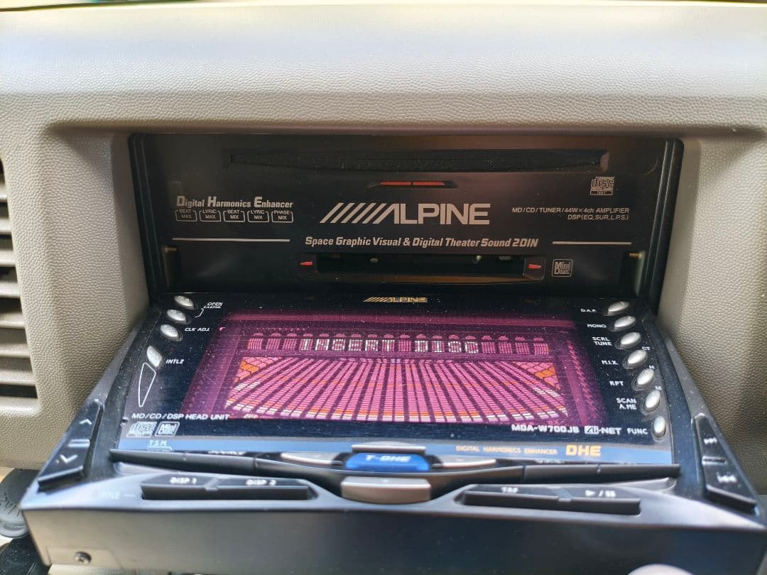 Alpine Deck Player Changer 2Din Cd/Md Mda-W700Jb