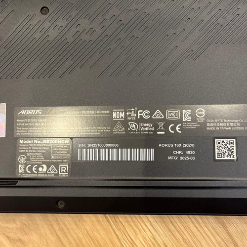 Gaming Laptops Gigabyte Aorus 16X