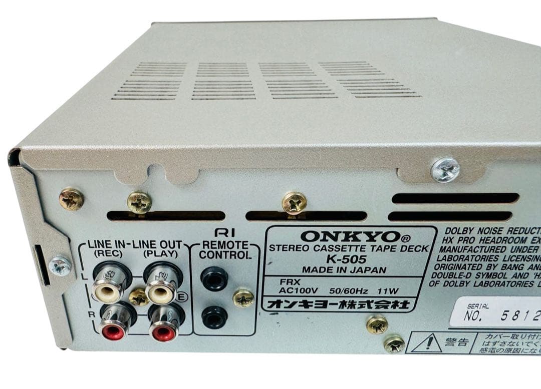 Onkyo Cd, Md Cassette Decks K-505