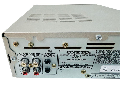 Onkyo Cd, Md Cassette Decks K-505