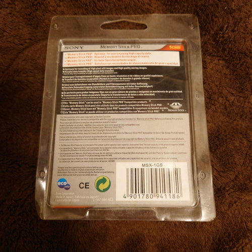 Sony Memory Stick Pro 1Gb Msx-1Gs