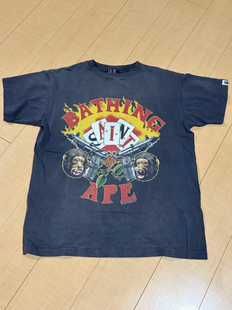 Saint Mxxxxxx T-Shirts S Saintmxxxxxx A Bathing Ape Guns Tee