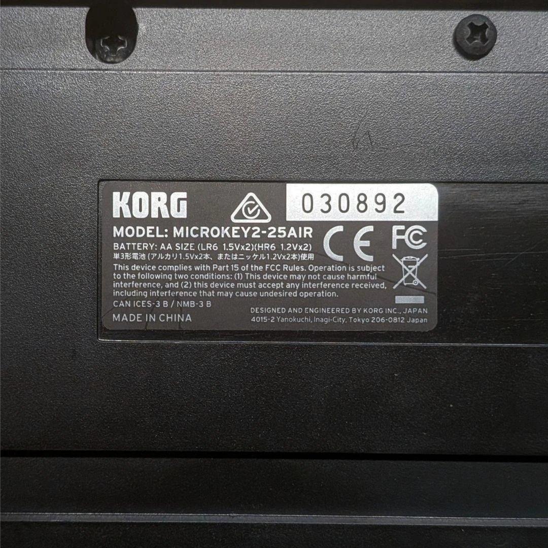 Korg Midi Keyboards Pads Microkey2-25 Air Bluetooth