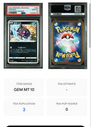 Pokemon Card Game Psa10 Pop1 062