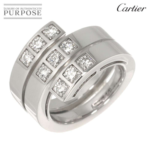 Cartier Ring #51 K18 Wg 750 Diamond 90328364