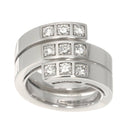 Cartier Ring #51 K18 Wg 750 Diamond 90328364