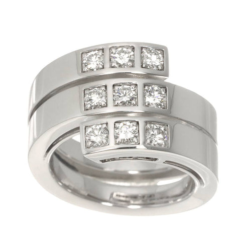Cartier Ring #51 K18 Wg 750 Diamond 90328364