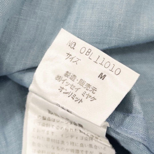 Issey Miyake Dress Business Shirts Linen Blue