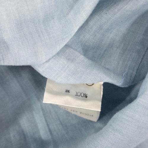 Issey Miyake Dress Business Shirts Linen Blue