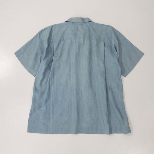 Issey Miyake Dress Business Shirts Linen Blue