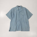 Issey Miyake Dress Business Shirts Linen Blue
