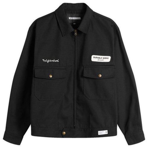 Jumper Blouson Neighborhood Zip Work Jacket Black