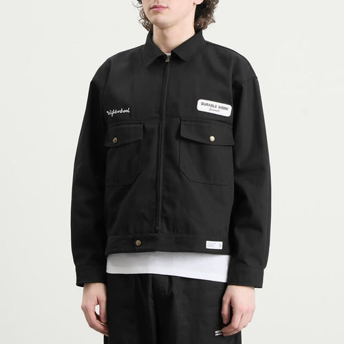 Jumper Blouson Neighborhood Zip Work Jacket Black