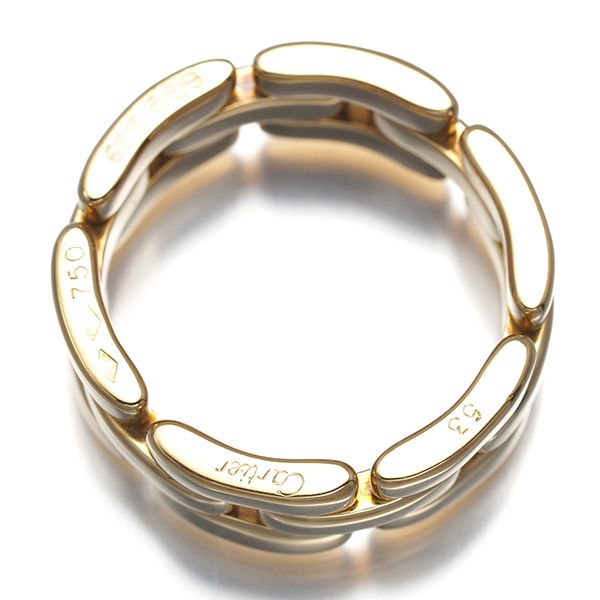 Cartier Ring 3 53 K18Yg #195036