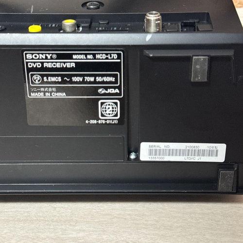 Sony Mini Component Systems Cmt-L7D Dvd/Cd Md