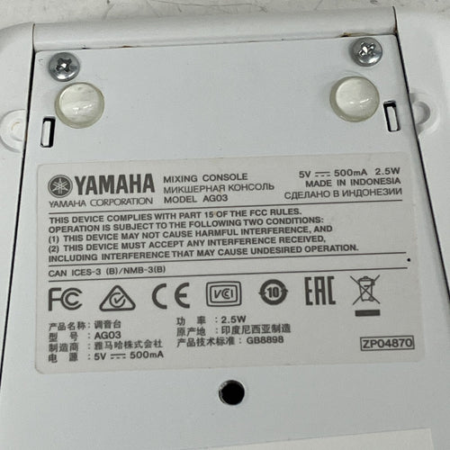 Audio Interface Yamaha Ag03 Mixing Console S11431239
