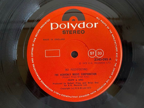 Overseas Music Fripp Eno No Pussyfooting Lp