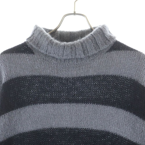 Fendi Knit Sweater 21Aw Striped Turtleneck Mohair Fzy491 Ah34