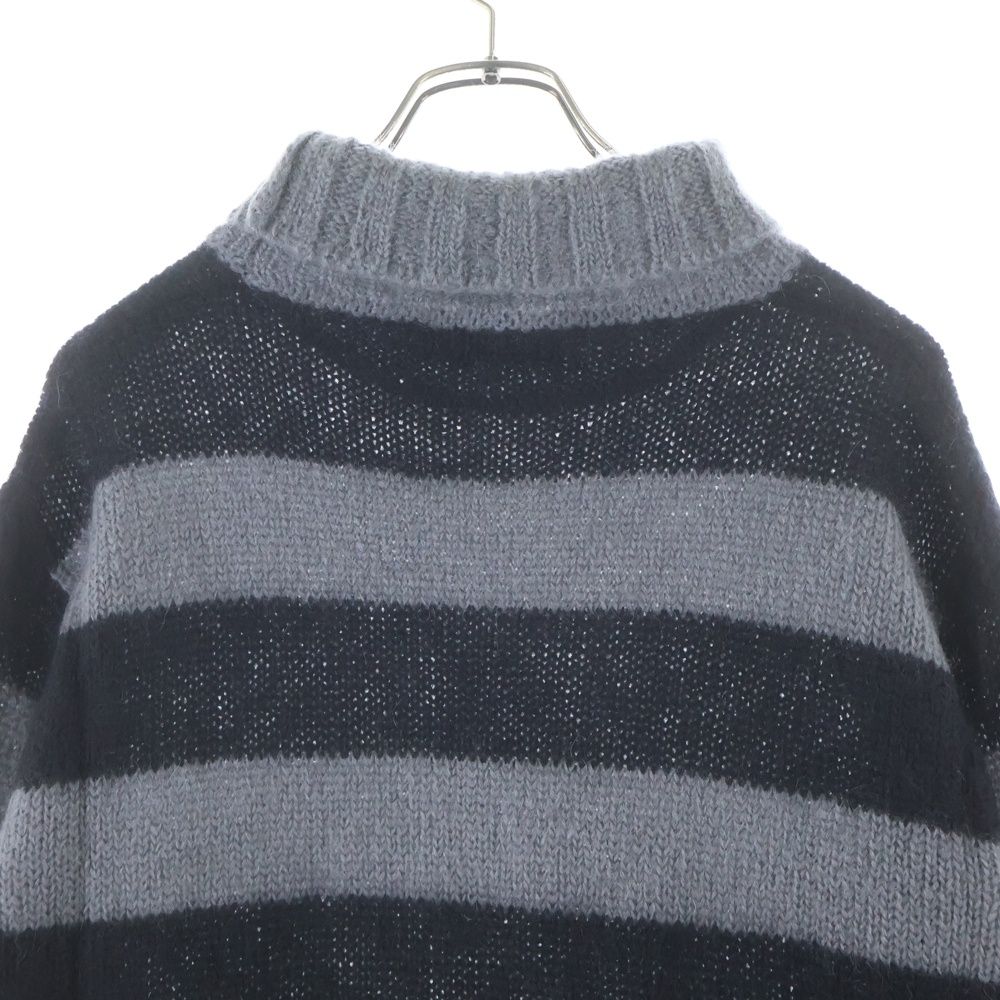 Fendi Knit Sweater 21Aw Striped Turtleneck Mohair Fzy491 Ah34