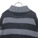 Fendi Knit Sweater 21Aw Striped Turtleneck Mohair Fzy491 Ah34