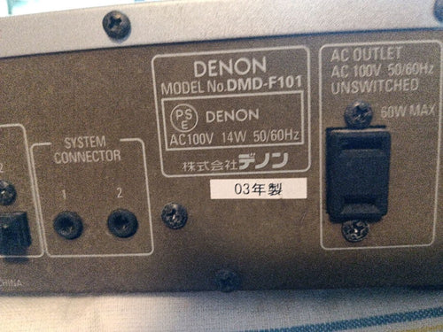 Denon Cd, Md Cassette Decks Dmd-F10