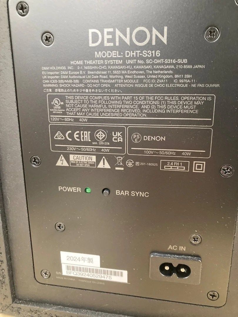 Denon Professional Speaker Dht-S316 2024