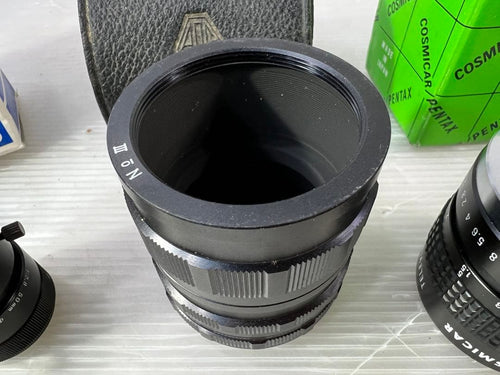 Zoom Lenses Tamron Cosmicar Pentax Cctv