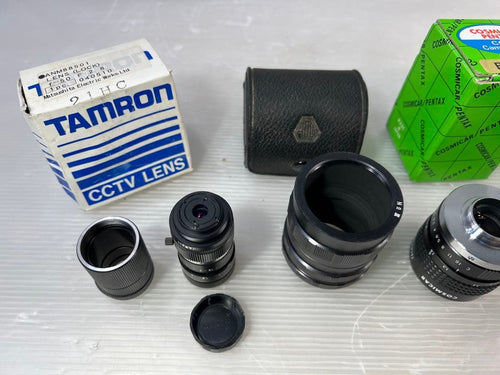 Zoom Lenses Tamron Cosmicar Pentax Cctv