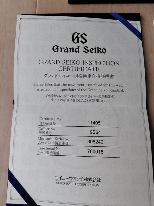 Grand Seiko Hand-Wound Watches Sbgw231 Oh