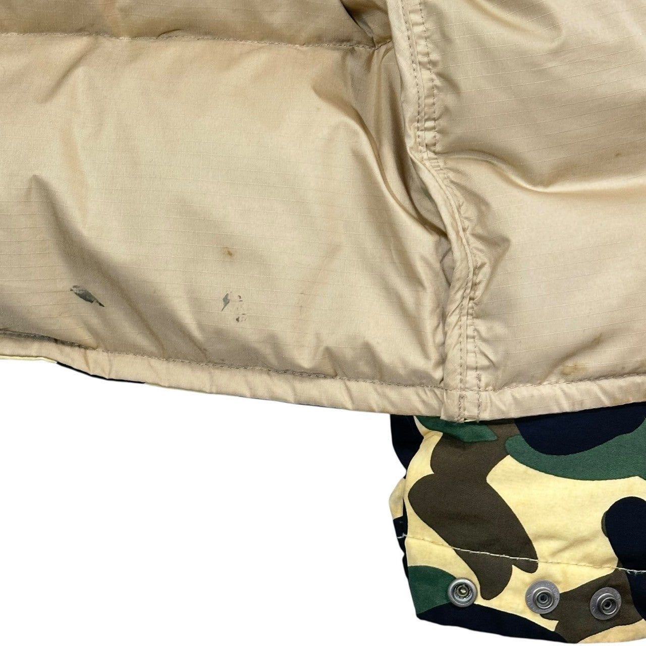 A Bathing Ape Down Jacket 90'S 1St Camo White Goose 90
