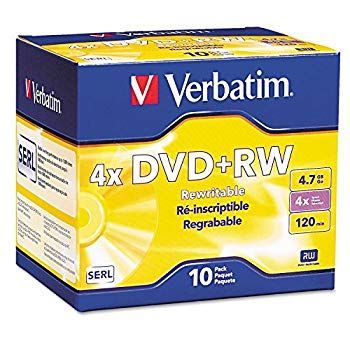 Md Verbatim 94839?Dvd Rw 4.7?Gb 4?X W/ Cases 10?/ Tf8Su2K