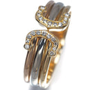 Cartier Ring 2C C C2 Sm 56 K18Yg/Wg/Pg #193147