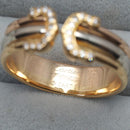 Cartier Ring 2C C C2 Sm 56 K18Yg/Wg/Pg #193147