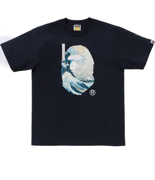 A Bathing Ape T-Shirts Bape X Ukiyo-E Head Tee Black