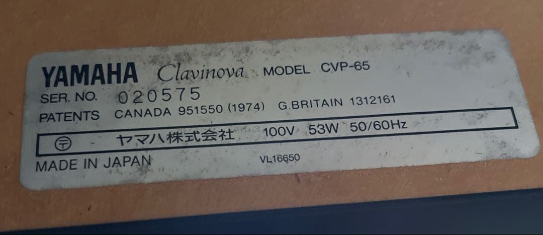 Yamaha Keyboards Digital Pianos Clavinova Cvp-65 88