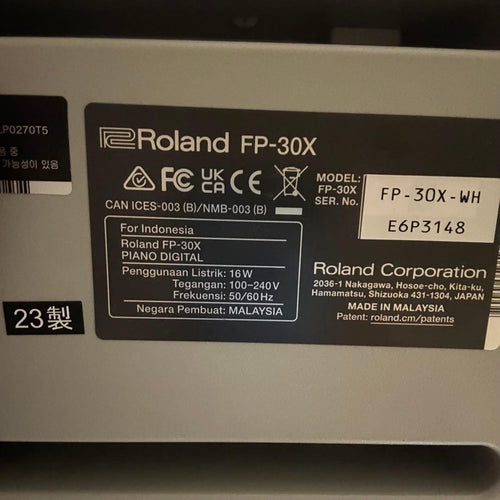 Roland Keyboard Electronic Piano Fp-30X