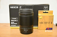 Nikon Prime Lenses Nikkor Z F/1.8 S