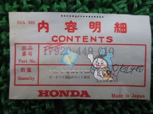Honda Others Gl400 Gl500 Genuine Vg