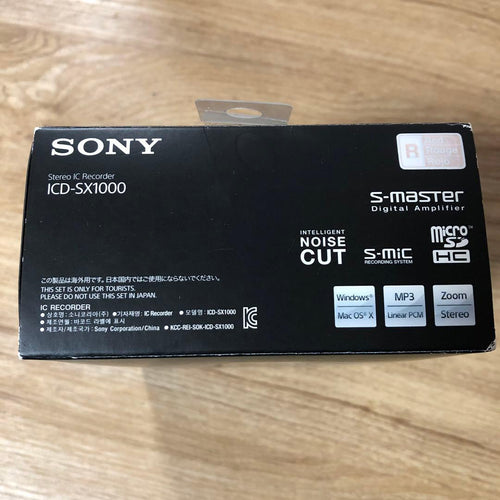 Sony Ic Recorder Voice Icd-Sx1000
