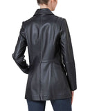 Jumper Blouson Bgsd Womens Dana Leather Car Coat Black