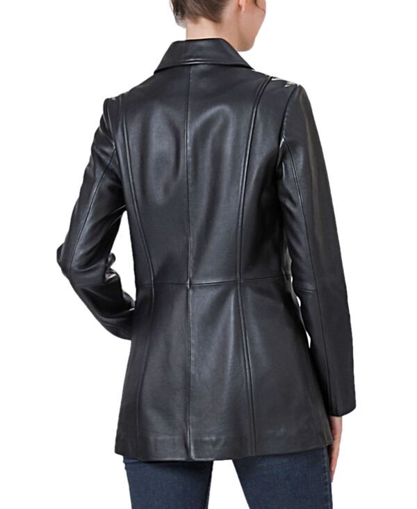 Jumper Blouson Bgsd Womens Dana Leather Car Coat Black