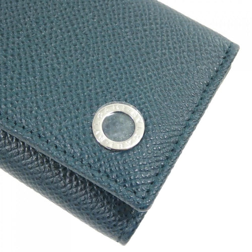 Bvlgari Keychain Key Ring Man 282100 Teal Topaz Silver(