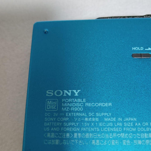 Sony Portable Md Player Mz-R900