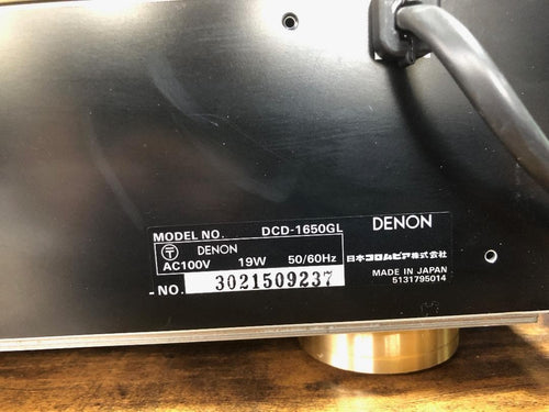 Denon Cd, Md Cassette Decks Dcd-1650Gl