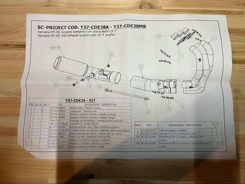 Mufflers Scproject Mt-09(Xsr900)