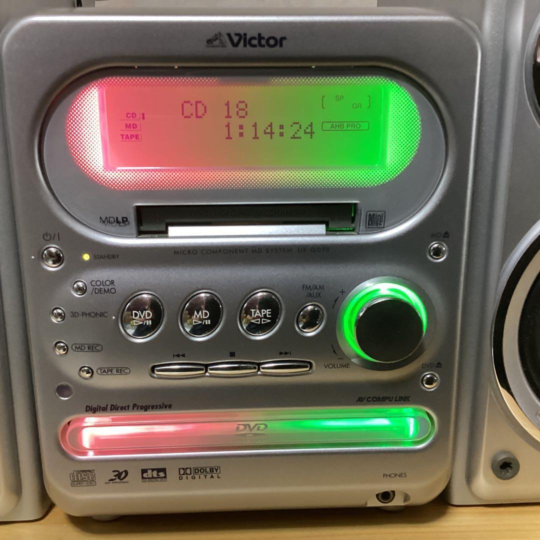 Victor Mini Component Systems Dvd Md Ca-Uxqd70-S