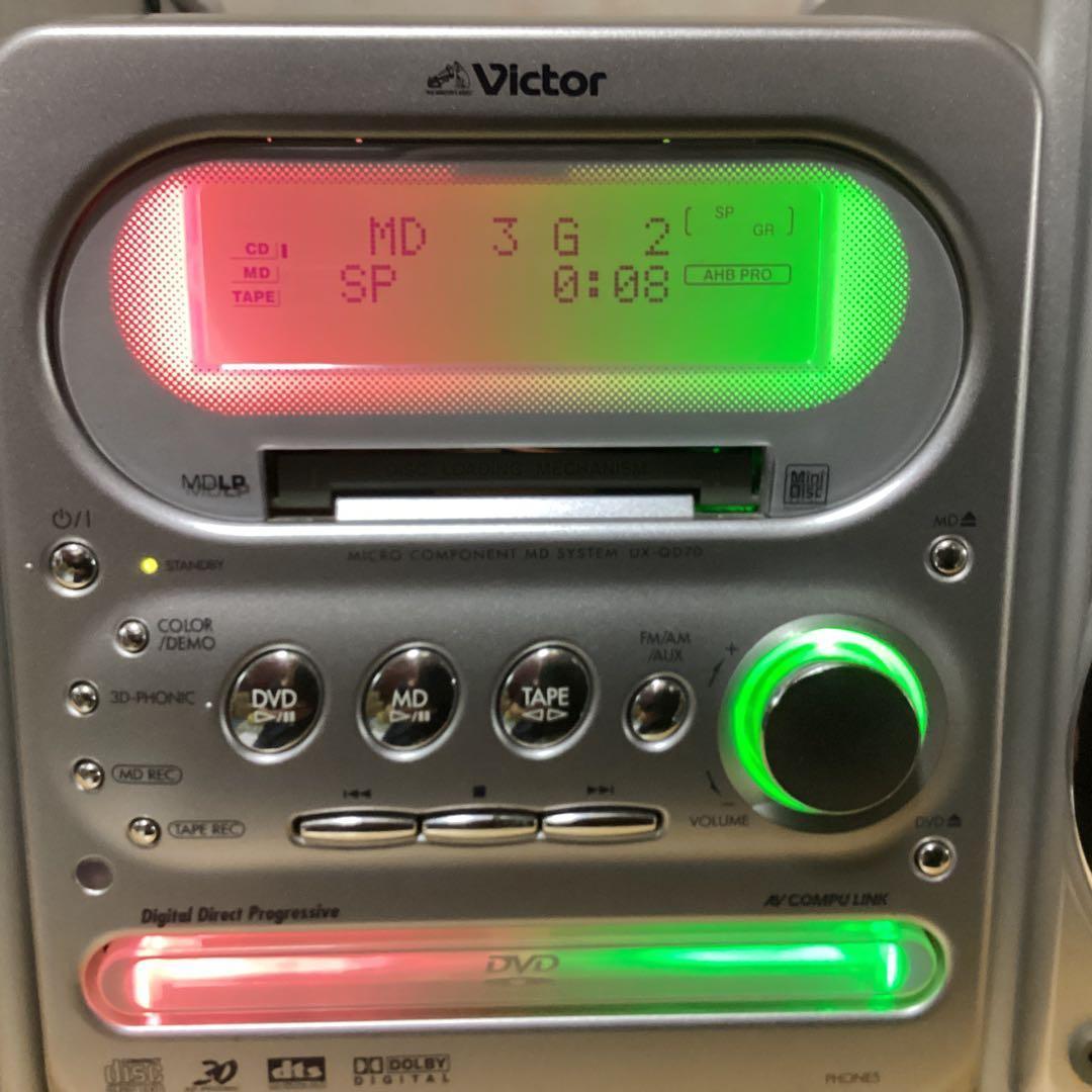 Victor Mini Component Systems Dvd Md Ca-Uxqd70-S