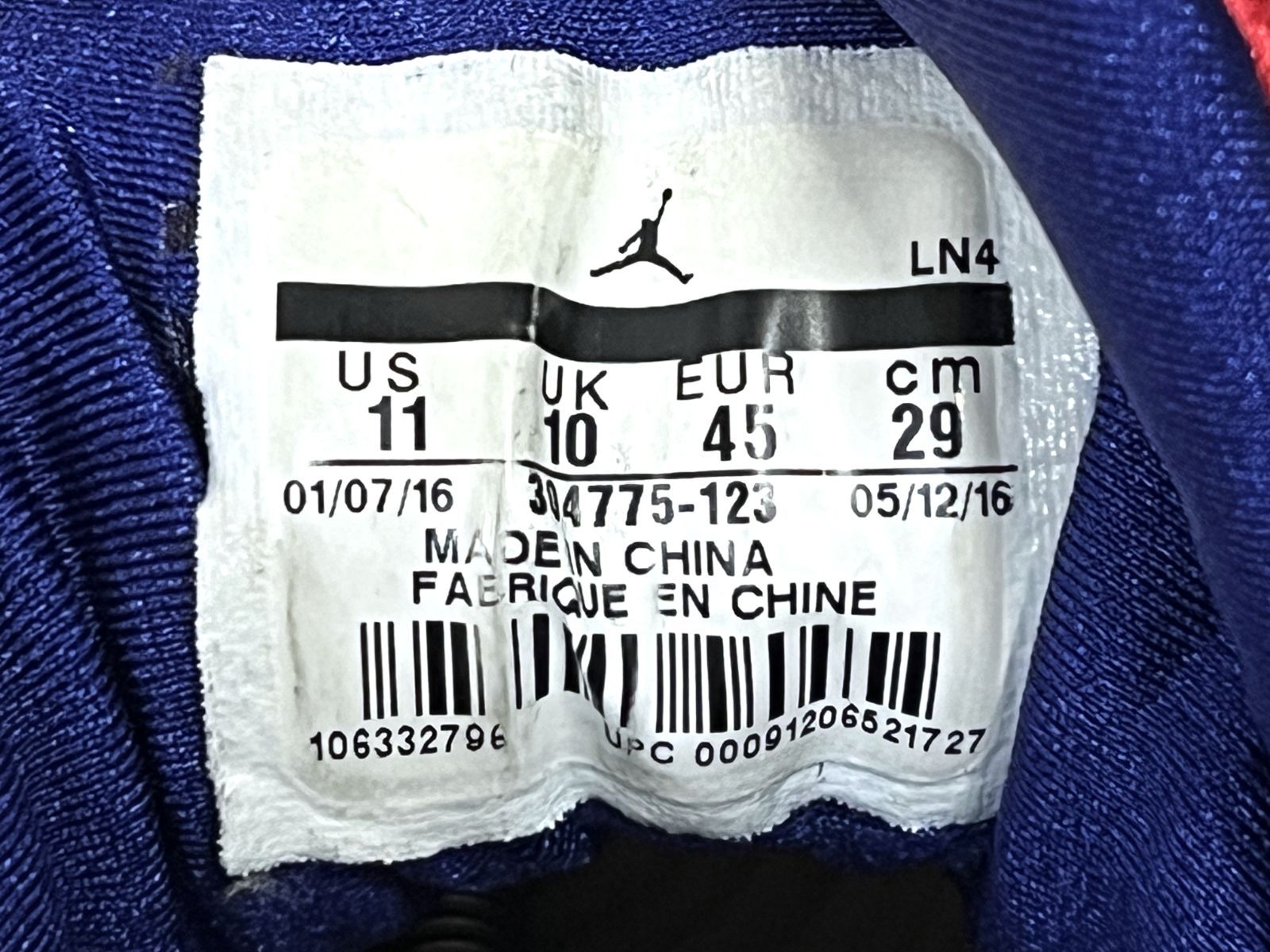 Nike Sneakers Us11/29Cm Air Jordan 7 Retro Tinker Alternate 304775-123