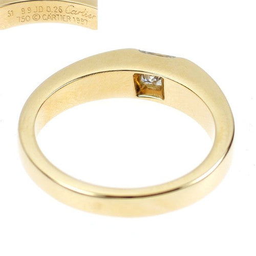 Cartier Ring K18Yg 0.25Ct 51